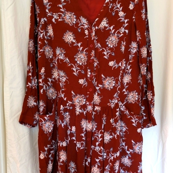 Garnet Hill sz 6 long sleeve dress - Picture 3 of 9